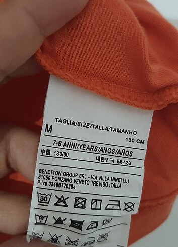 7 Yaş Beden Benetton Erkek Cocuk Tshirt