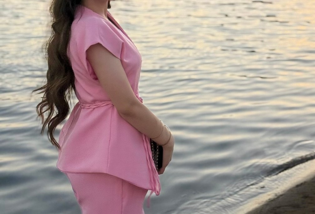 Pembe Kemerli Kadın Salaş Takım - Görsel 5