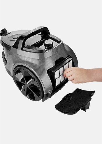 Gri Toz Torbasız Elektrikli Süpürge - Görsel 3