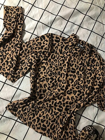 m Beden çeşitli Renk Leopar set