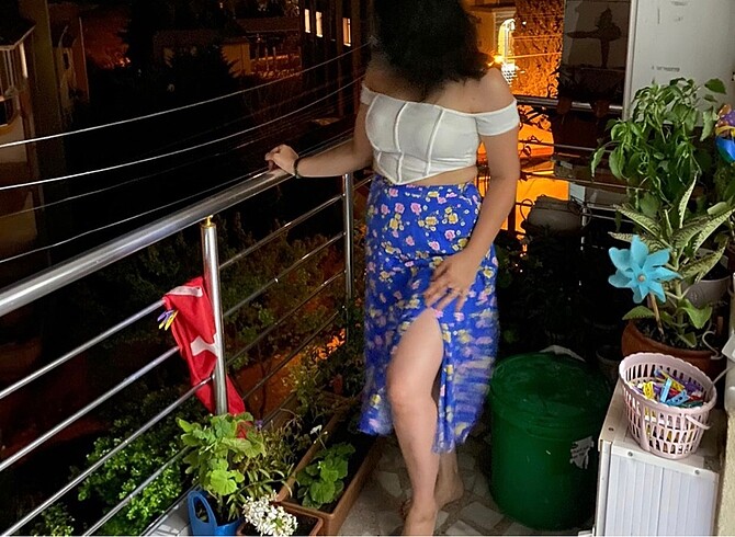 Çiçekli etek