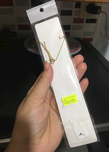 Beden Paris Temalı Zincir Detaylı Altın Kolye