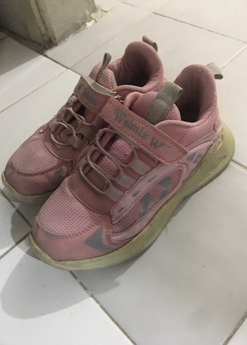 Kinetix Kız Çocuk Pembe Cırt Cırtlı Spor Ayakkabı