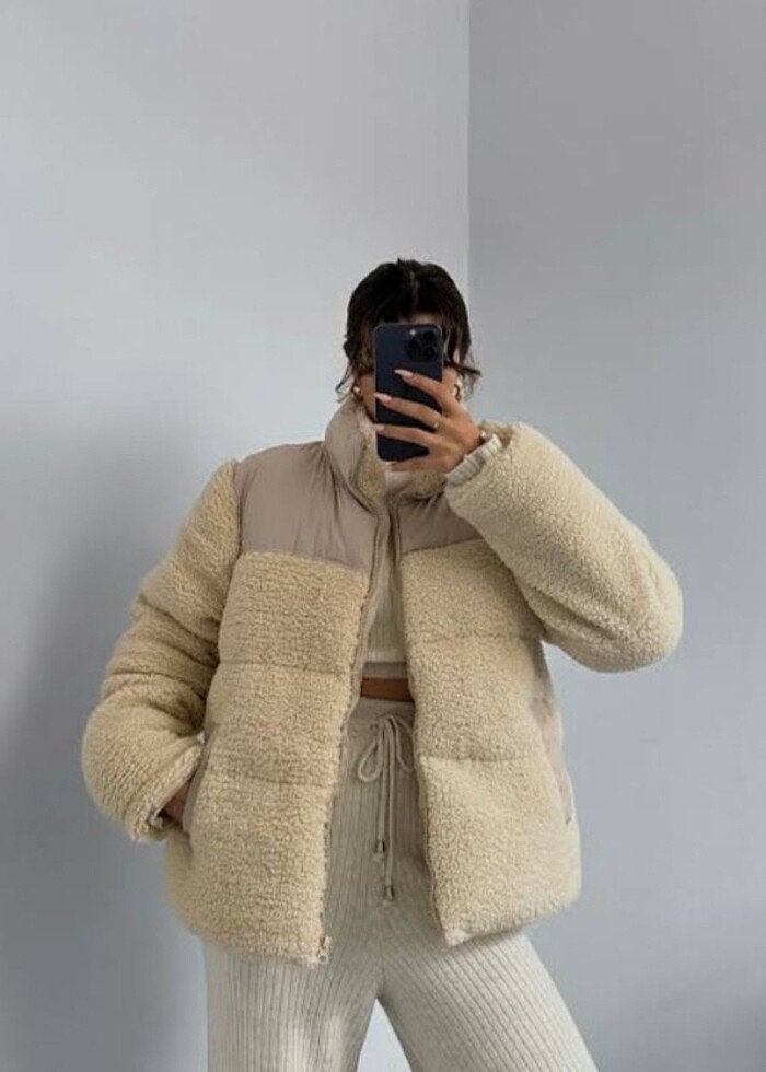 Teddy peluş mont - Görsel 2