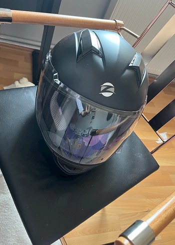 S beden Siyah Motosiklet Kaskı - Görsel 4