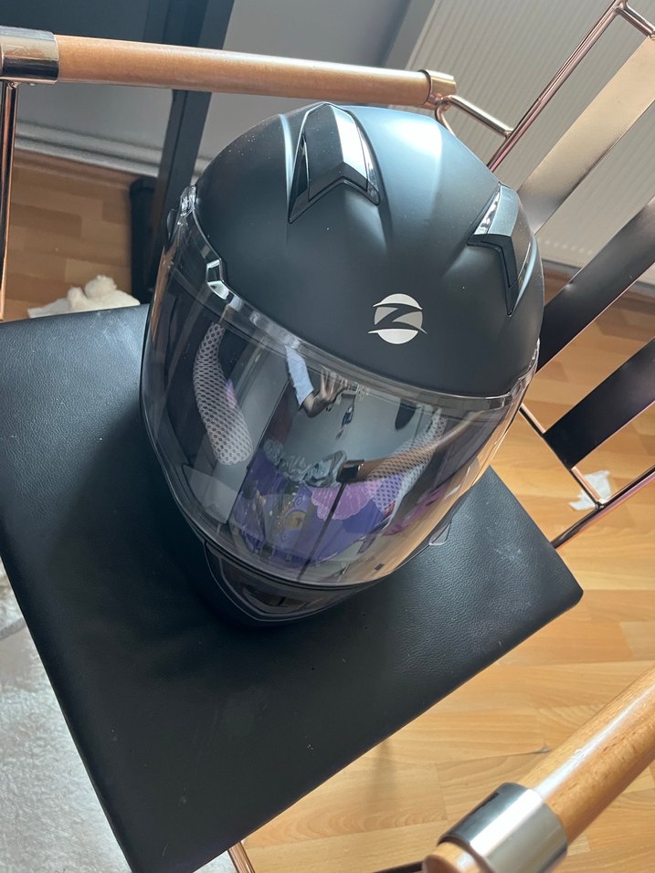 S beden Siyah Motosiklet Kaskı - Görsel 4