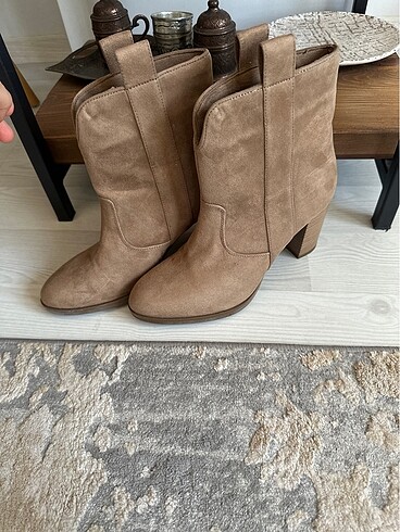 LC Waikiki Süet kadın kovboy çizme