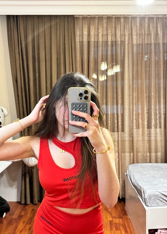 Spor set tayt crop takım - Görsel 4