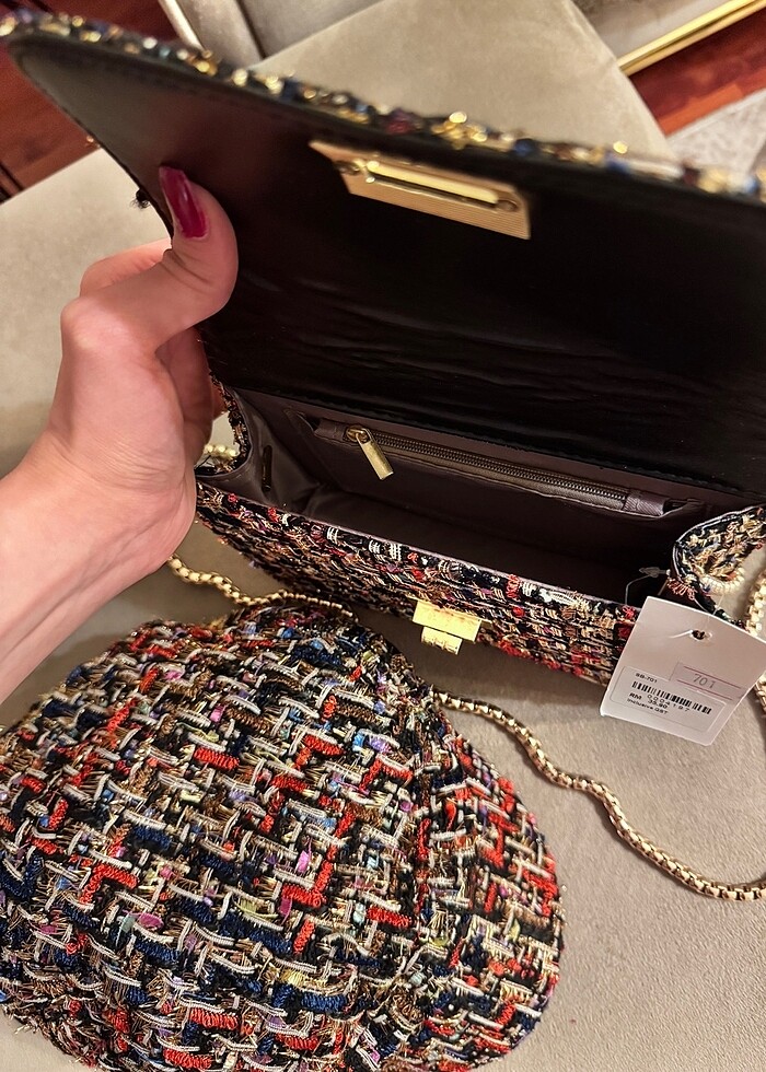 Şapka ve çanta old money set - Görsel 3