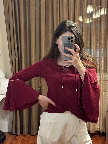 Detaylı bluz