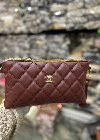 Fermuarlı Kahverengi Deri Kadın Çanta - Görsel 2