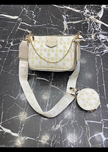 Kahverengi Desenli Kadın Deri Çapraz Çanta - Görsel 3