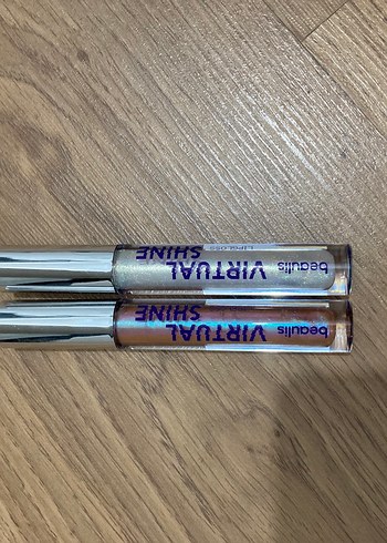 Beaulis Virtual Shine Lip Gloss & Holo Gleam Jar Highlighter - Görsel 3