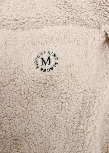 Bershka BejPeluşKapüşonlu Mont - Görsel 11