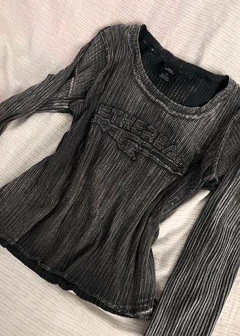 urban yıkamalı gothic grunge tişört - Görsel 2