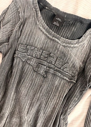 urban yıkamalı gothic grunge tişört - Görsel 3