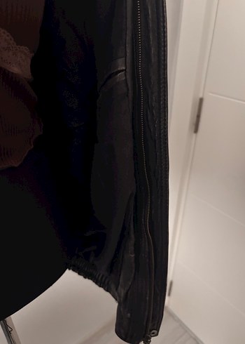 Siyah Deri Vintage Goth Ceket - Görsel 10