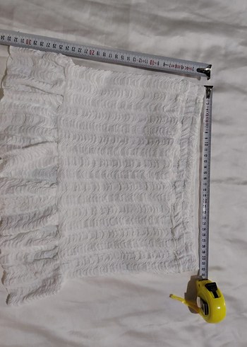 38 Beden Beyaz dalga desenli yazlık etek