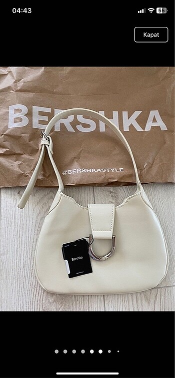 bershka etiketli çanta