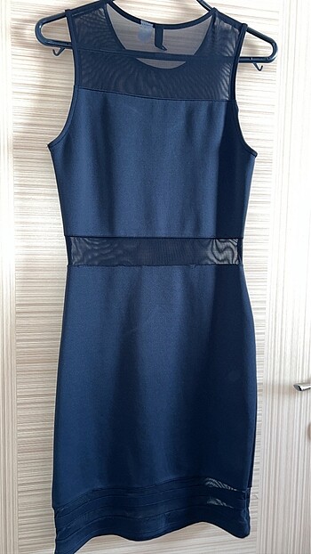 m Beden H&M transparan elbise