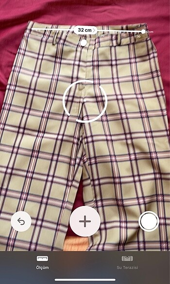 Diğer Çizgili çok renkli retro stayl geniş paça pantolon