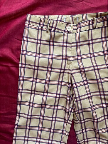 s Beden çeşitli Renk Çizgili çok renkli retro stayl geniş paça pantolon