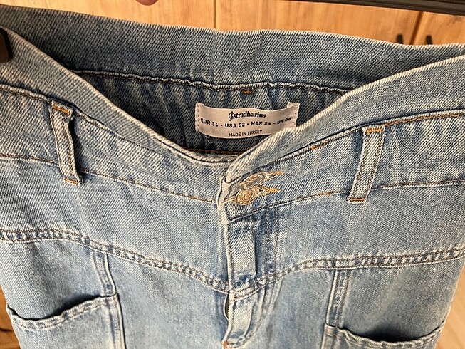 Stradivarius Ultra yüksek bel paperbag jean