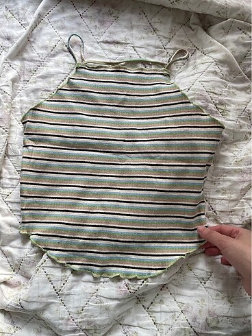 s Beden Koton halter yaka crop atlet