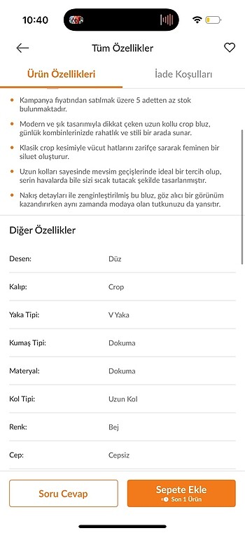 m Beden ten rengi Renk Adl bluz