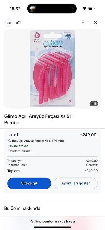 Beden Glimo set