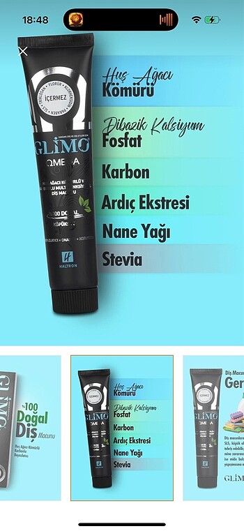 Diğer Glimo hassasiyet ve Beyazlatıcı seri