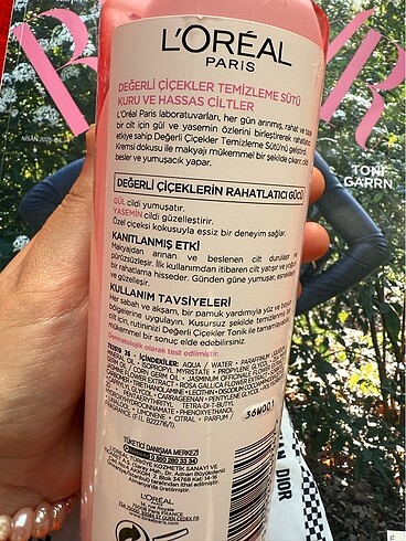 Beden Renk L?Oréal değerli Çiçekler temizleme sütü