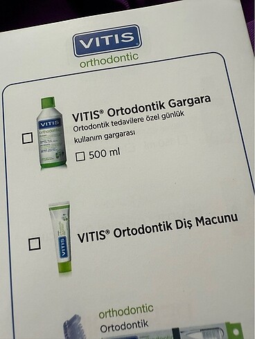 Diğer Ara yüz diş teli Ortodonti bakım seti ithal