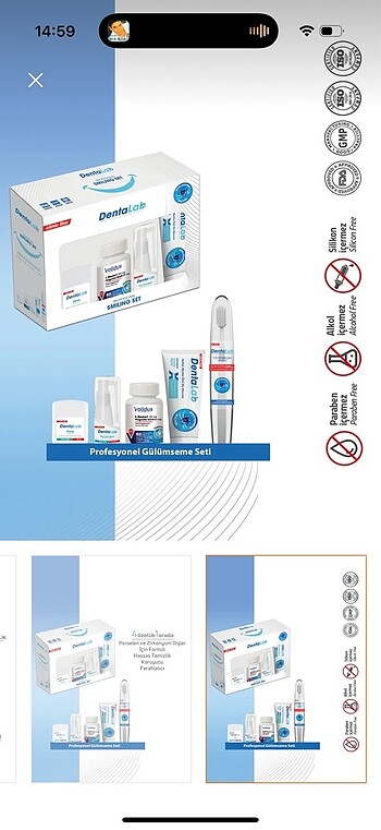  Beden Renk Dentalab ağız bakım set