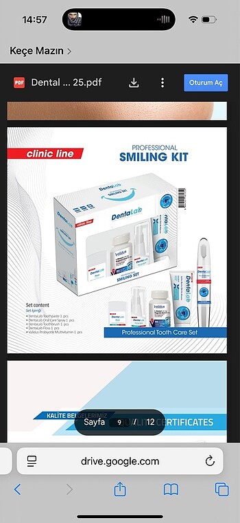 Dentalab ağız bakım set