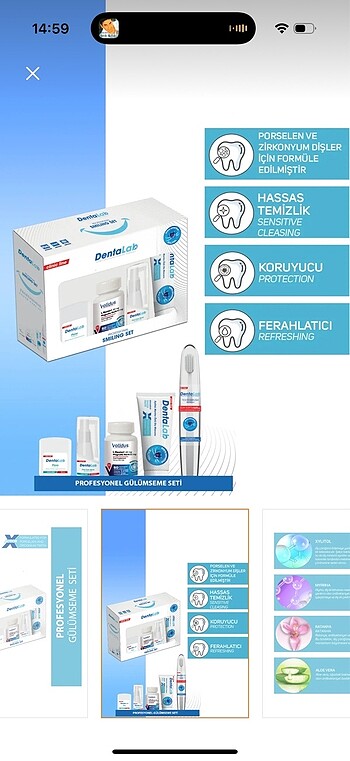  Beden Dentalab ağız bakım set