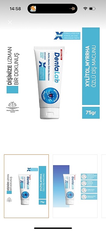 Dentalab diş macun bakım seti