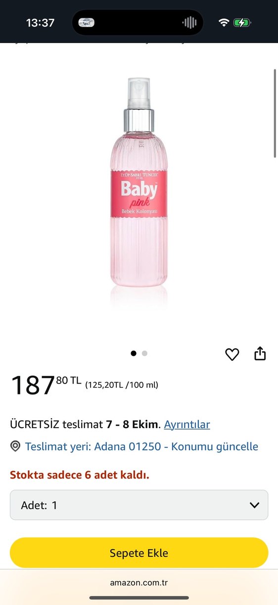Eyüp Sabri Tuncer Baby Pink Bebek Kolonyası 150 ml - Görsel 4
