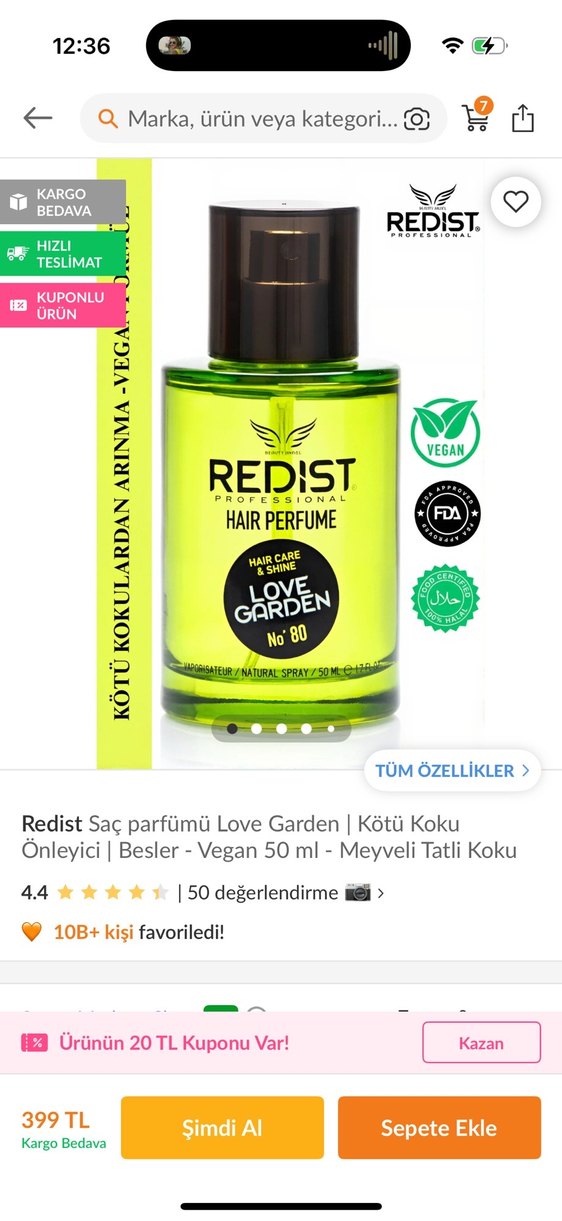 Redist Love Garden  Saç Parfümü No 80 - Görsel 4