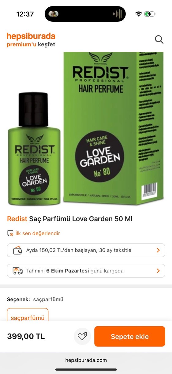 Redist Love Garden  Saç Parfümü No 80 - Görsel 3