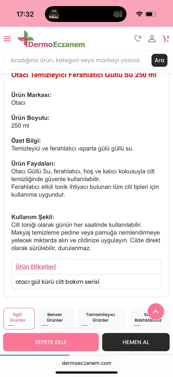 Otacı güllü su tonik - Görsel 2