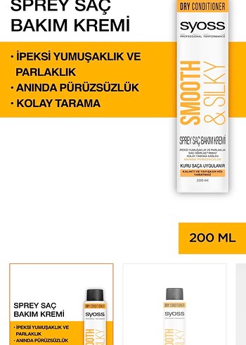Syoss Smooth & Silky Saç Spreyi 200ml - Görsel 9