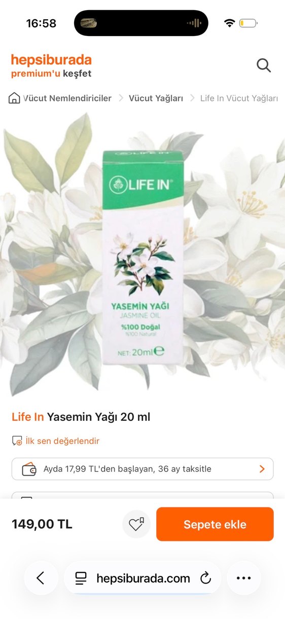 Life In Limon Yağı 20 ml Doğal Bakım Yağı - Görsel 2