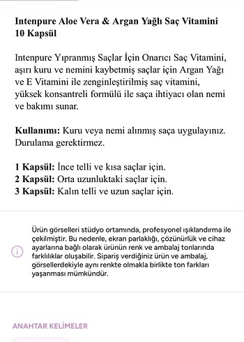 Saç vitamini serum özel - Görsel 11