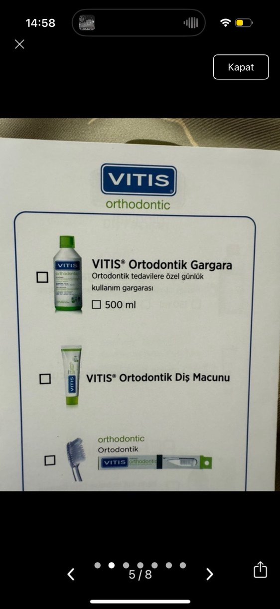VITIS Ortodontik Ağız Gargarası - Görsel 3