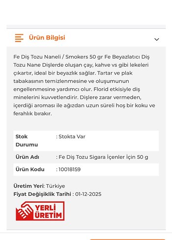 Fe For Your Beauty Yeşil Diş Tozu - Görsel 11