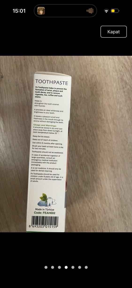 FE Smokers Diş Tozu 50 gr - Görsel 5