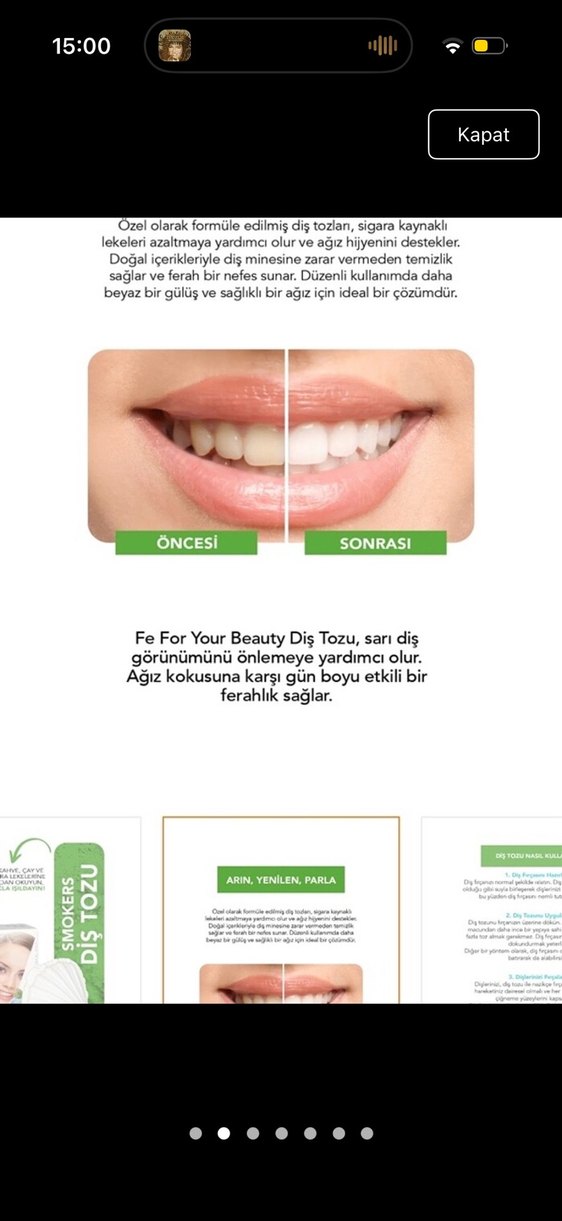 FE Smokers Diş Tozu 50 gr - Görsel 2