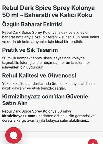 Rebul Dark Spice Baharat Kolonyası Sprey - Görsel 4