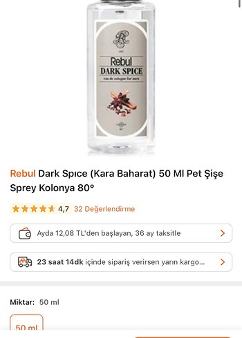 Rebul Dark Spice Baharat Kolonyası Sprey - Görsel 3